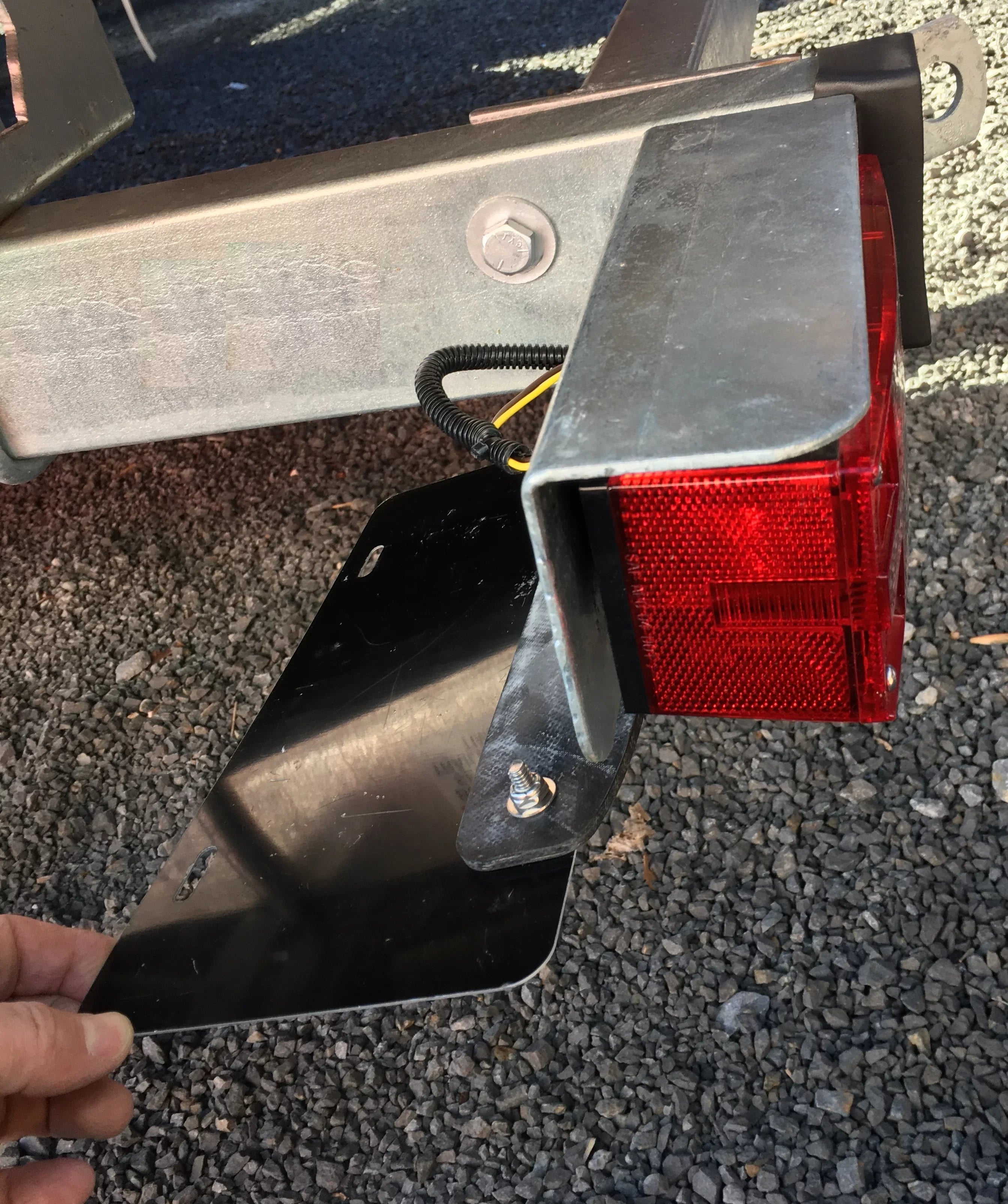 SurePlate TM Trailer/Truck EM16001 Rubber License Plate Holder Bracket; Economy-Max