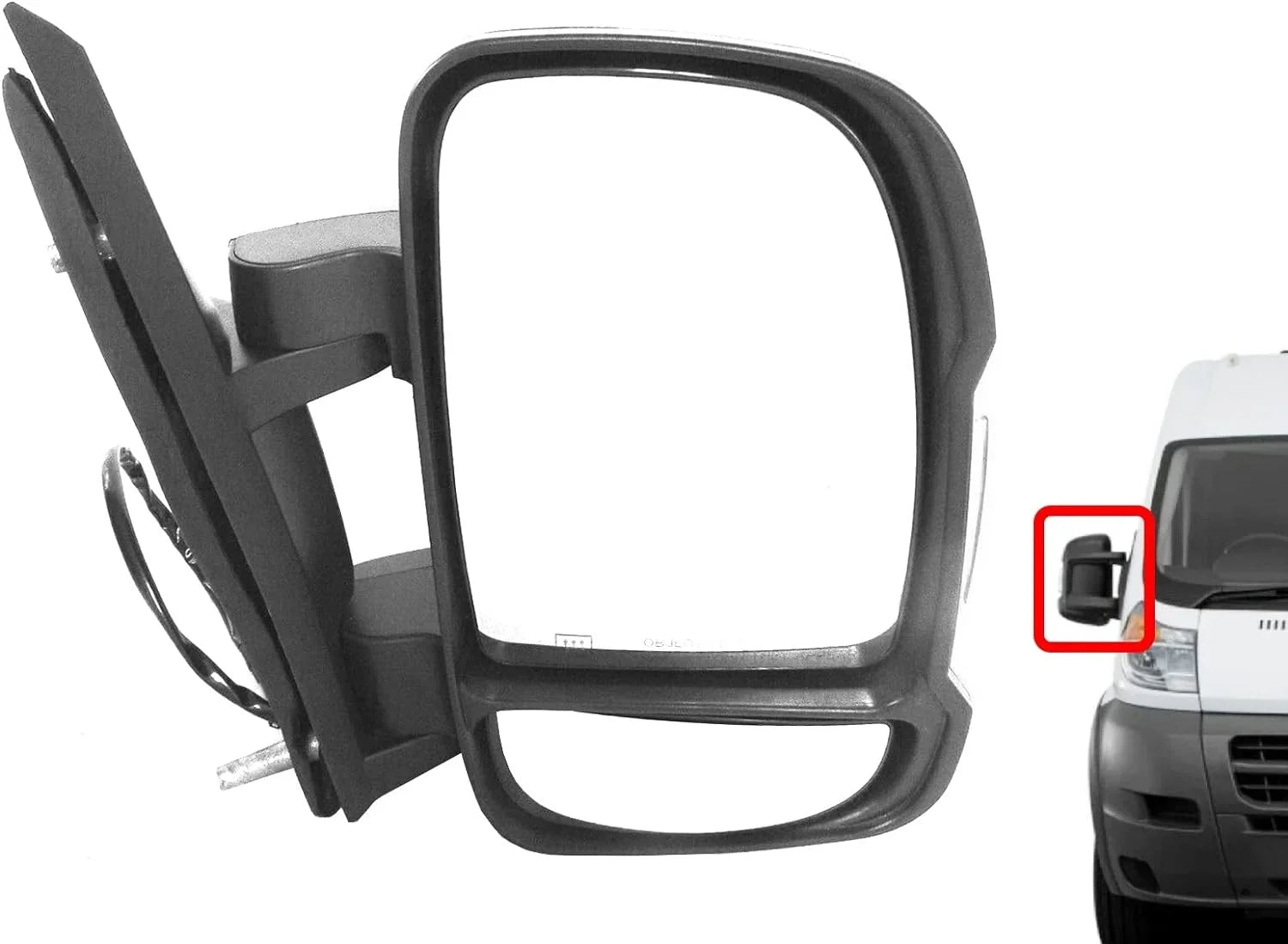 2014 2015 2016 2017 Compatible With Ram Promaster Right Passenger Front Door Power Side Rear View Mirror Short Arm Signal Heated