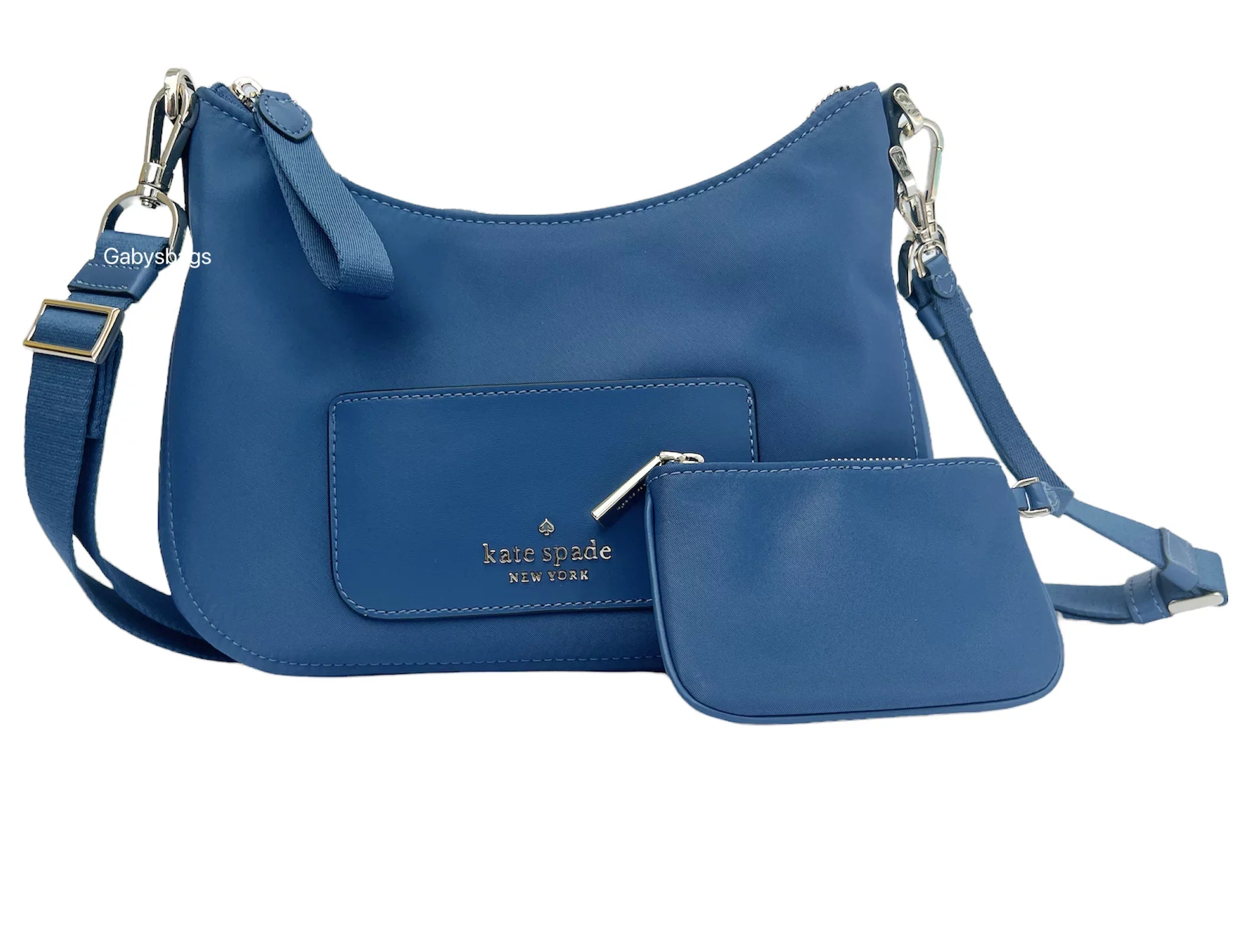 Kate Spade New York Women's Chelsea Small Nylon Crossbody Bag (Shipyard Blue)
