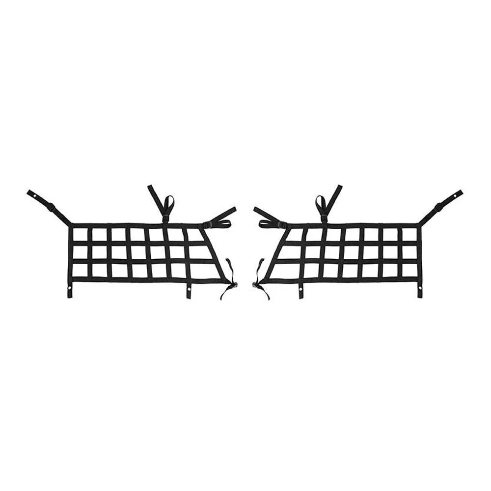 Teledu 2x Rear Side Cargo Net Restraint Protective Trunk Mesh 21+2 Door