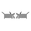 Teledu 2x Rear Side Cargo Net Restraint Protective Trunk Mesh 21+2 Door
