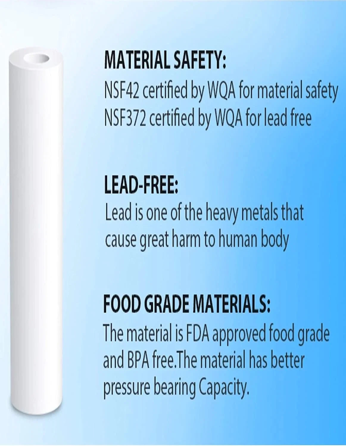 Pentek C1-20 Compatible Carbon-Impregnated Filter Cartridge; 20" x 2-1/2; 5 Micr