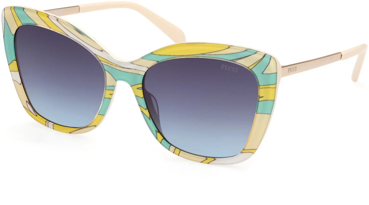 Sunglasses Emilio Pucci EP 0190 95B Coloured Havana / Shiny Rose Gold