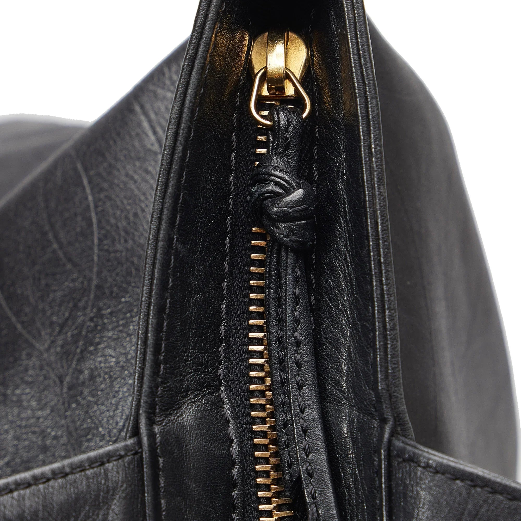 Pre-Owned Authenticated Chanel CC Tote Lambskin Leather Black Tote Bag Unisex (Good)