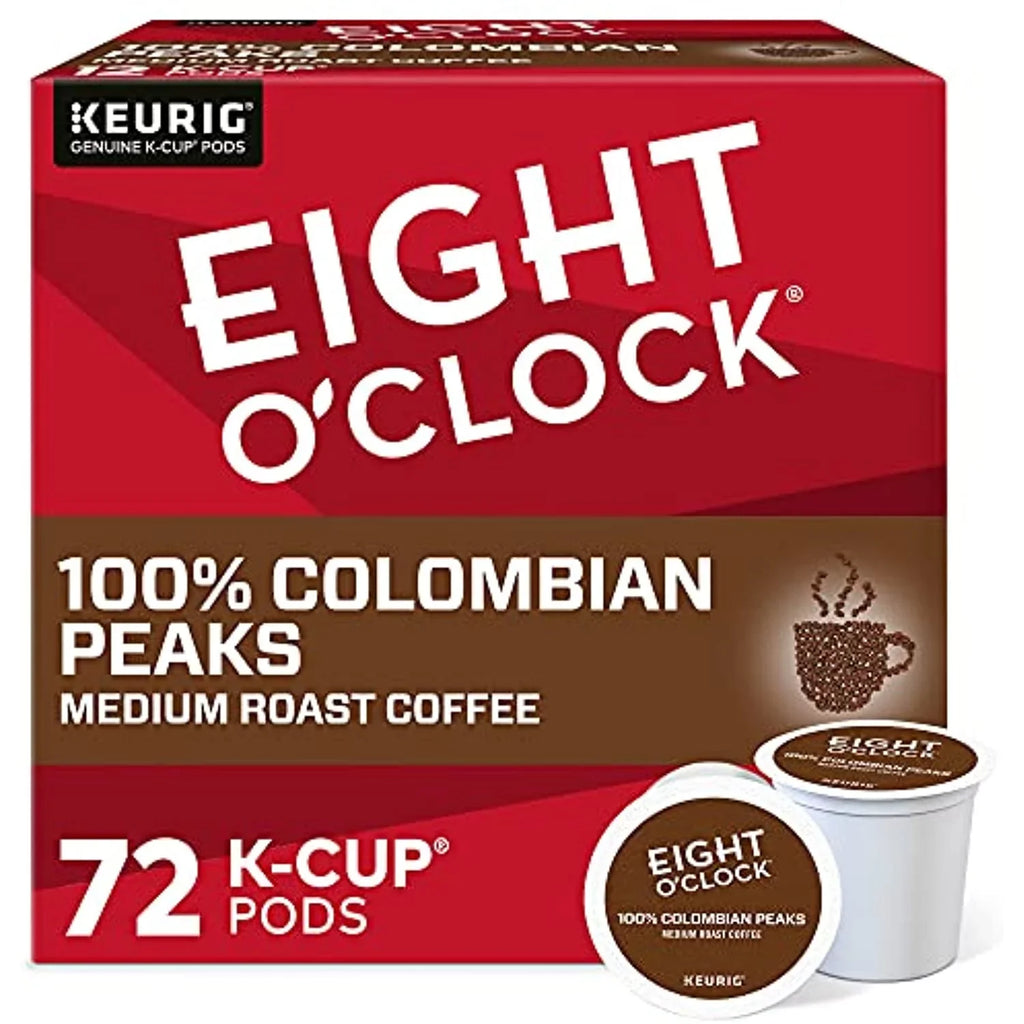 Eight Oclock Coffee Colombian Peaks Keurig Single-Serve K-Cup Pods; Medium Roast Coffee; 72 Count