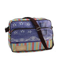 Northlight 15" Decorative Stripes and Jean Design Crossbody Bag/Purse with Strap