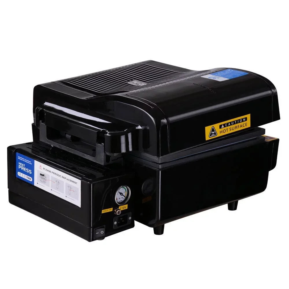 INTBUYING 3D Vacuum Sublimation Heat Press Device Mug Paper Inks Tape Rubber Clamps Transfer KIT