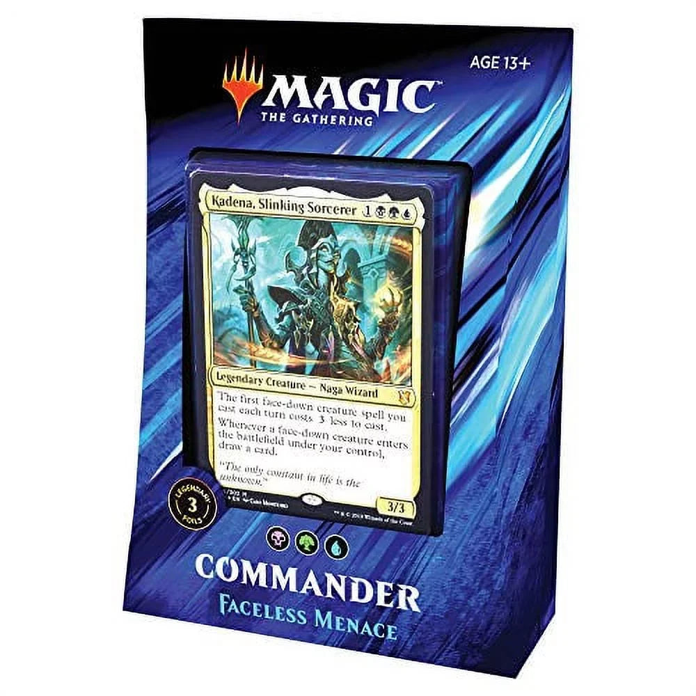 Magic The Gathering Commander 2019 Set of 4 Decks (Primal Genesis; Faceless Menace;Mystic Intellect; & Merciless Rage)
