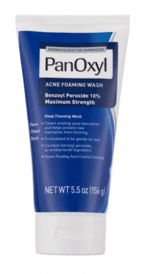 PanOxyl 10% Acne Foaming Wash 5.5 oz (Pack of 3)
