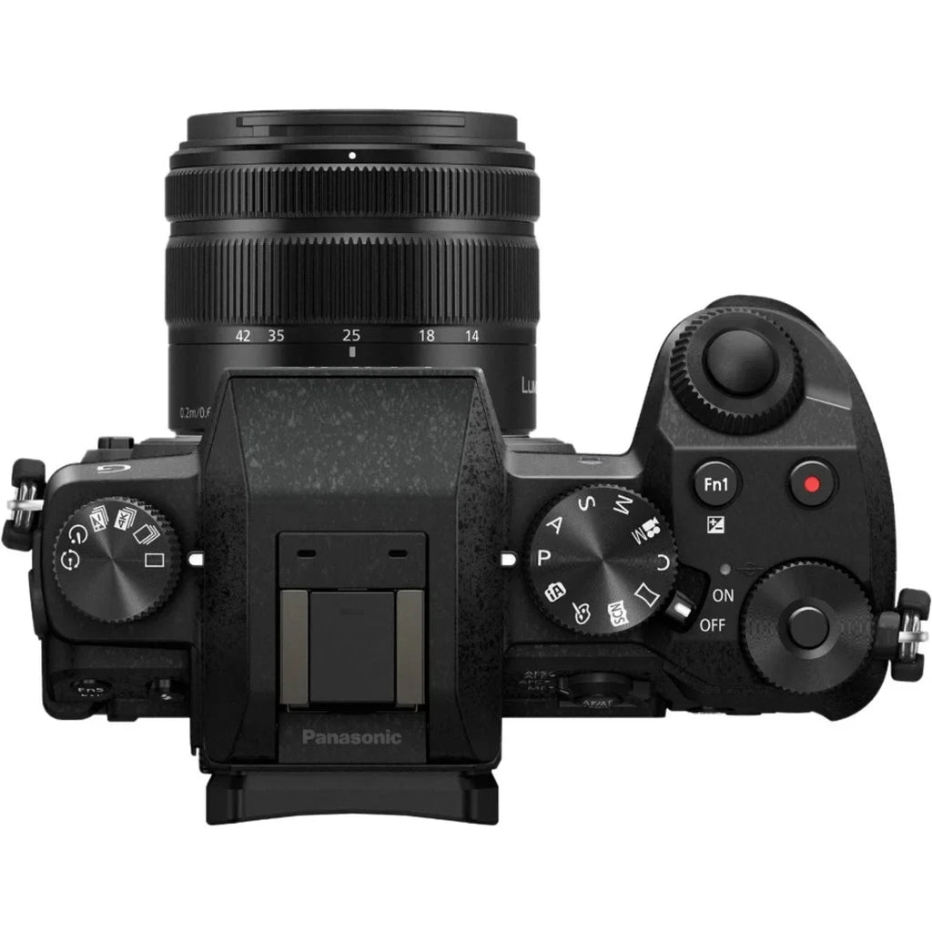 Panasonic Lumix G7 16 Megapixel Mirrorless Camera with Lens; 0.55"; 1.65" (Lens 1); 1.77"; 5.91" (Lens 2); Black