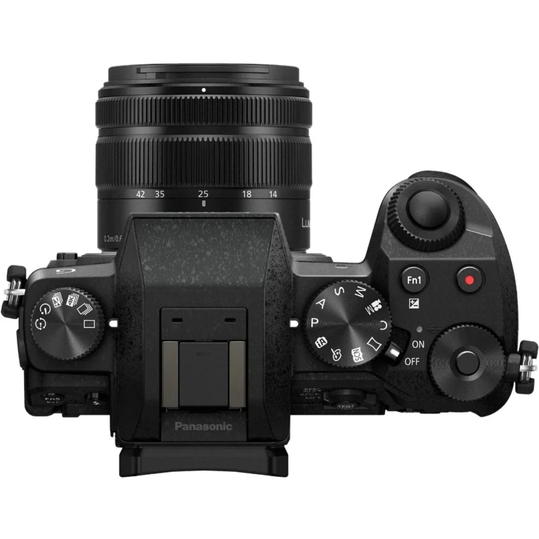 Panasonic Lumix G7 16 Megapixel Mirrorless Camera with Lens; 0.55"; 1.65" (Lens 1); 1.77"; 5.91" (Lens 2); Black