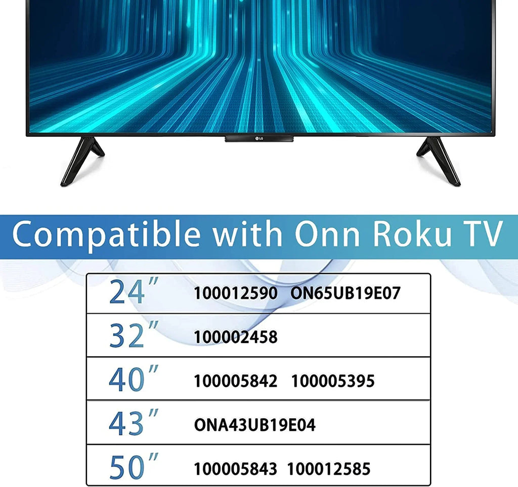 Base Stand for Onn Smart Tv - for 24" 40" 48" 50" 55" 58" 60" TV RC-ALIR RC439 100005396 100024699 100012586 100018971
