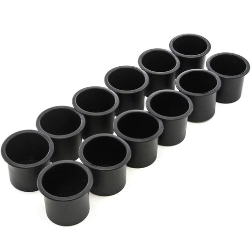 12 Cup Holder Plastic Pocket Recessed Insert Universal for Boat RV Car Truck Sofa Game Table Marine Pontoon Motorhome Camper