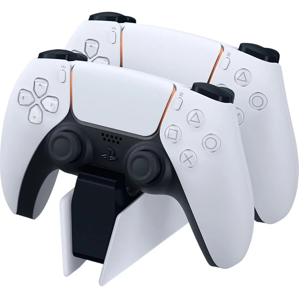 Sony Playstation 5 Disc Version Console with Extra White Controller; DualSense Charging Station and Sackboy: A Big Adventure Bundle with Cleaning Cloth