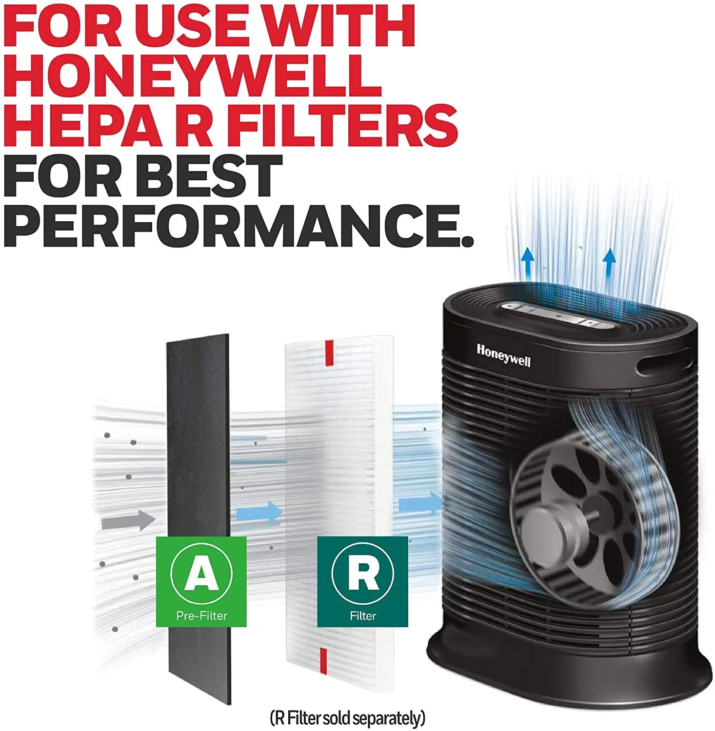 Honeywell HRF-A300 Pre-Cut Carbon Pre-filter for Air Purifiers HPA5300 & HPA300; 4-Pk. - Quantity 12