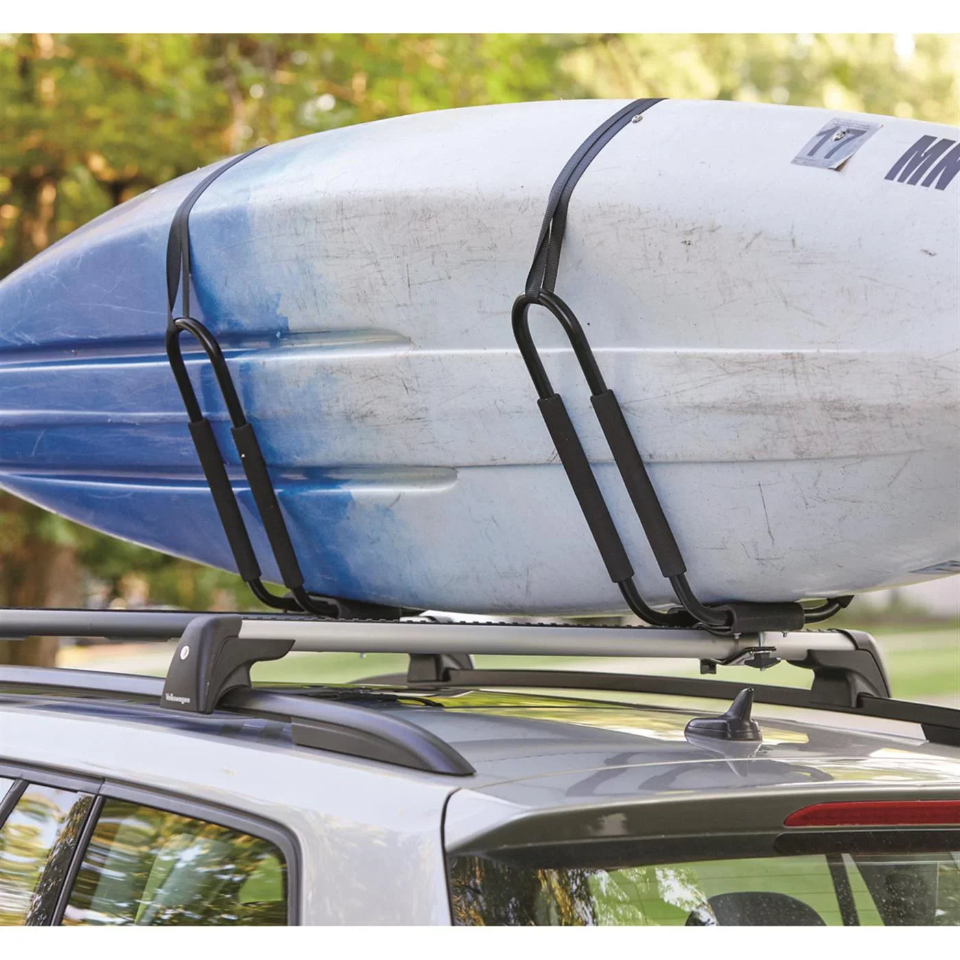 Guide Gear Universal Kayak Canoe Roof Rack; Car Top Cargo Carrier; J-bar