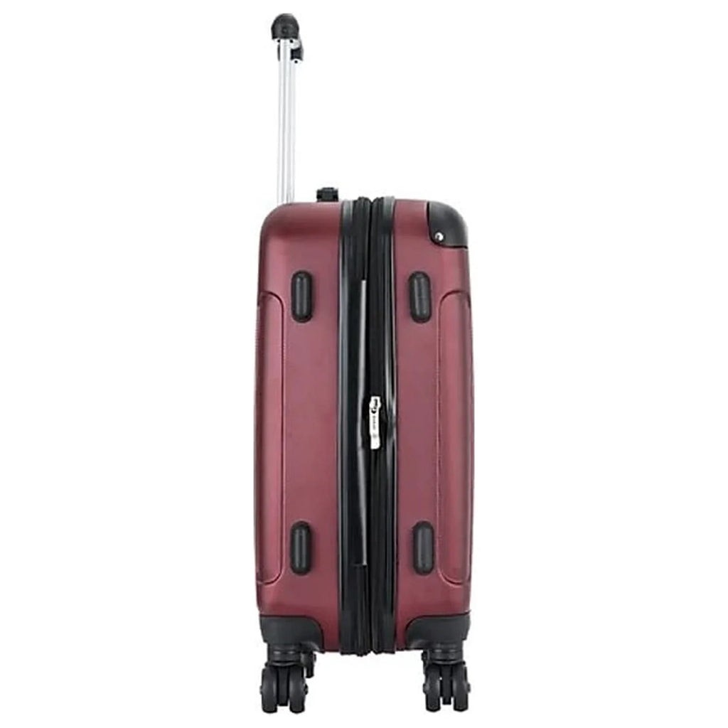 DUKAP INTELY Plastic 4-Wheel Spinner Luggage Wine (DKINT00S-WIN)