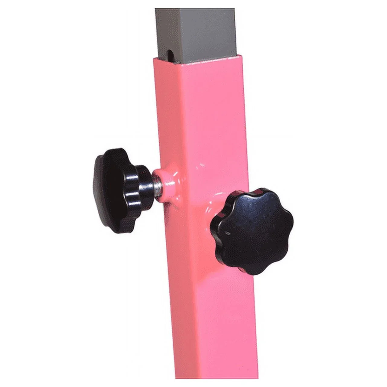 5-Star Gymnastic Kip Bar for Kids; Adjustable 3-5FT; Pink; Heavy-Duty; Home Gym Training Equipment
