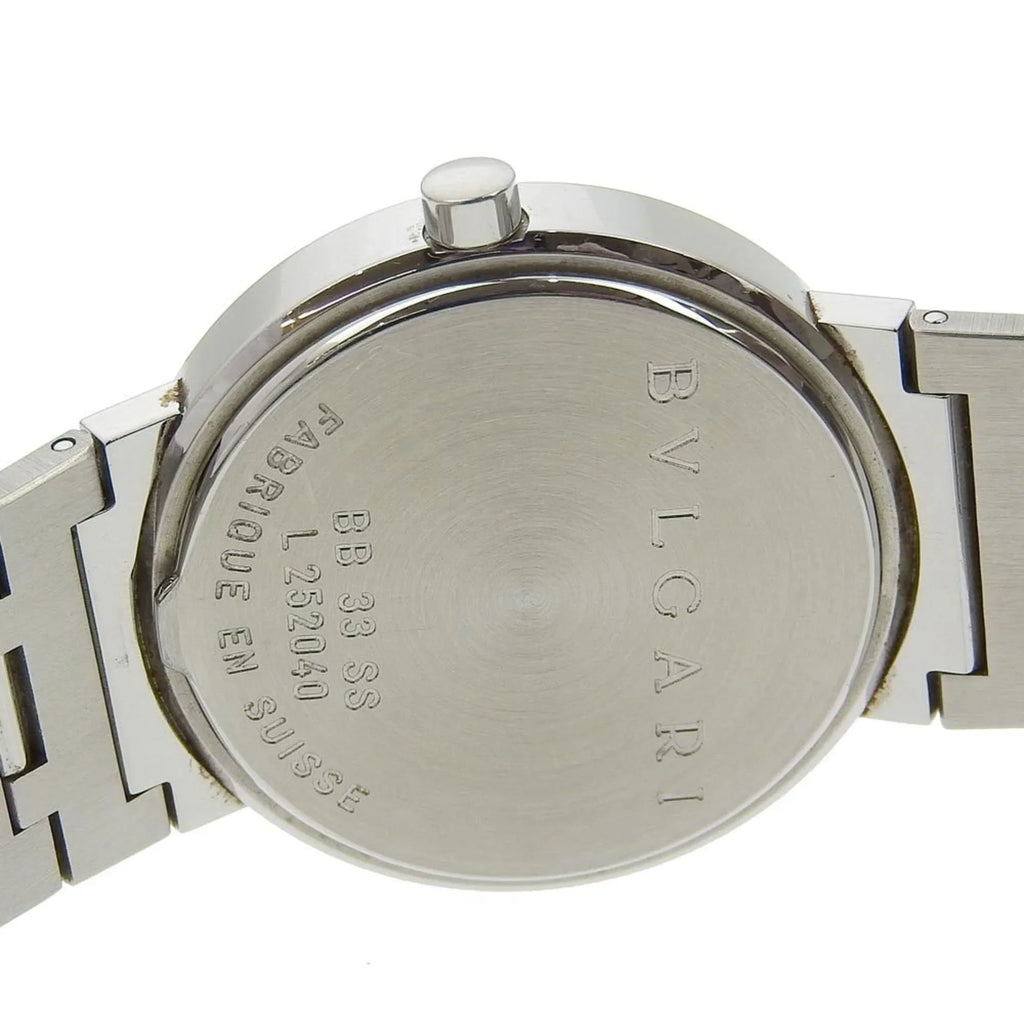 Pre-Owned Bvlgari BVLGARI Watch BB33SS Stainless Steel Quartz Analog Display Black Dial Bulgari Men's I220823033 (Fair)