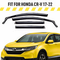 AEROGUYS in-Channel Window Deflectors Extra Durable Window Visors Rain Guards Fit for Honda CR-V 2017-2022; Sun Visors; Wind Deflectors; Vent Visors; Car Accessories - 4pcs. AG0064