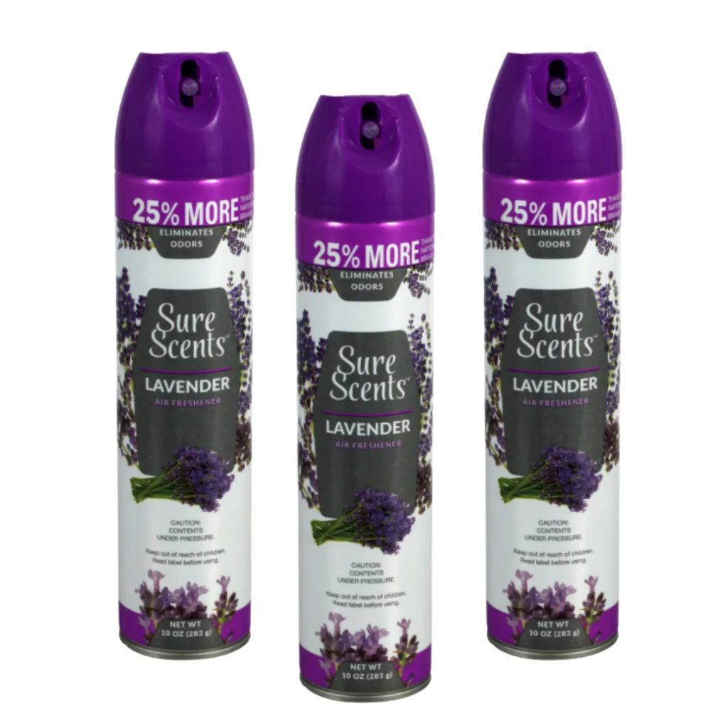Odor Eliminator - 6 Pack - Neutralizes Cigarette; Pets; Bathroom; & Garbage Ordors Air Fresheners with a Light Breeze Scent; 8.5 oz. air purifier
