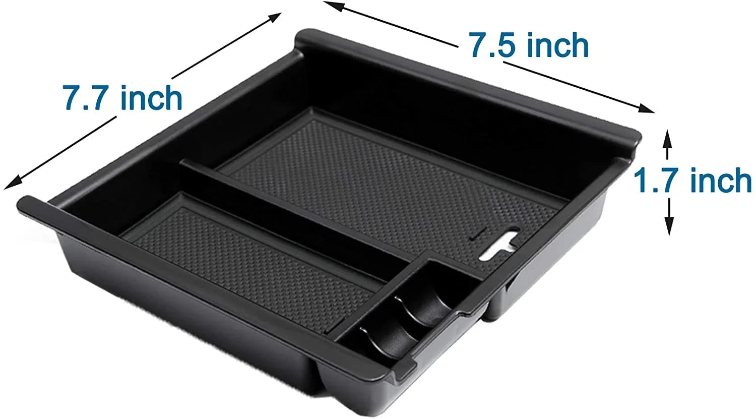 JDMCAR Center Console Tray Organizer Compatible with Toyota Tacoma Accessories 2016-2022 2023; Armrest Insert Container ABS Material Secondary Storage Box