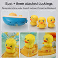 YHAIOGS Baby Shower TOys; Current-activated Apply TOys; 3 Kinds of Revolving Ship Ducks