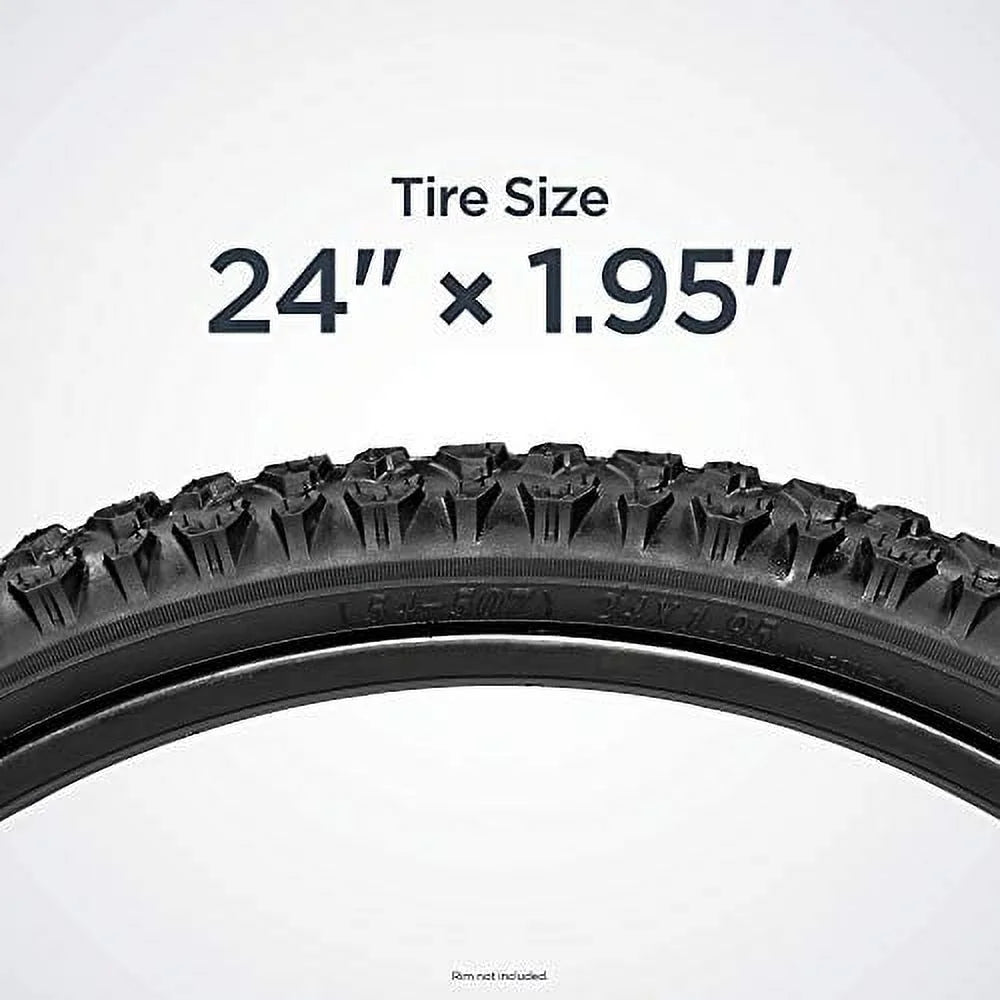 Schwinn Replacement Bike Tire; Mountain Bike; 24 x 1.95-foot ; Black with Steel Bead