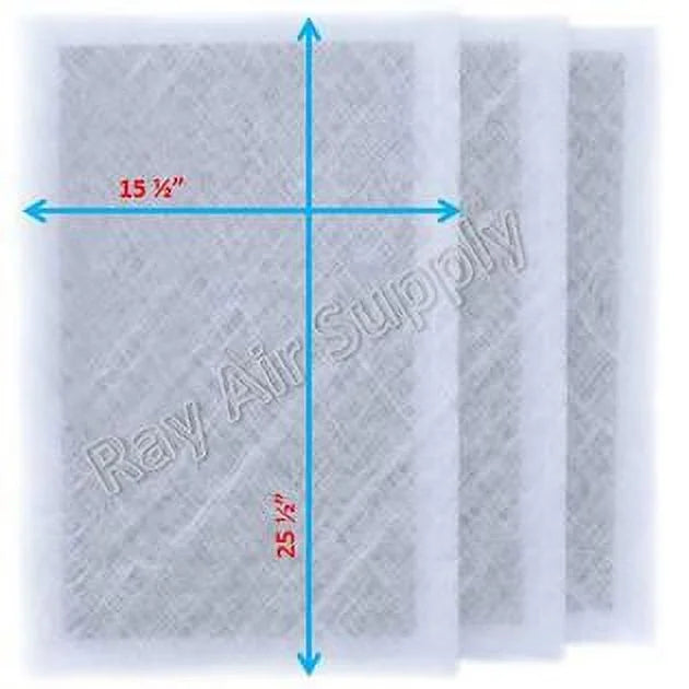RAYAIR SUPPLY 17x28 Replacement Filter Pads Compatible with MicroPower Guard Air Cleaner 17x28 Refills (3 Pack) WHITE