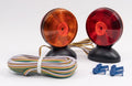 Hopkins Towing Solutions Magnetic 2 Sided Towing Light Kit; C6300; Amber and Red