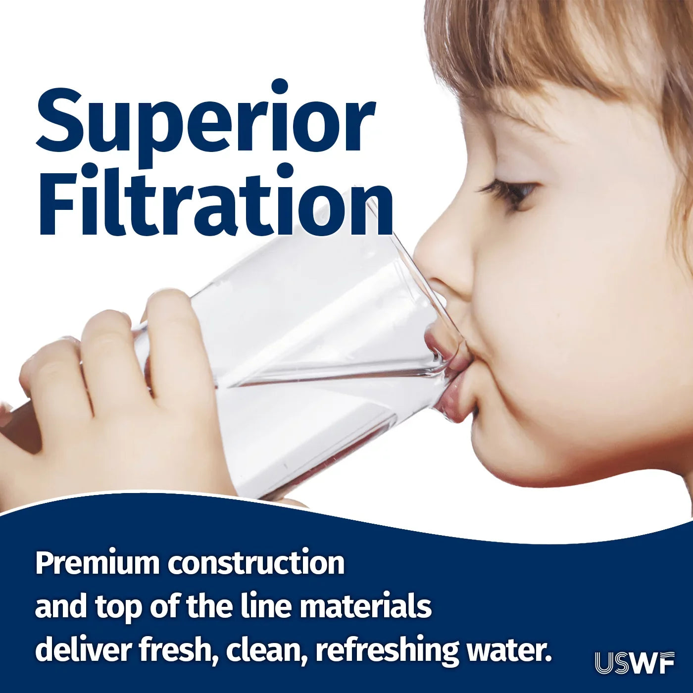 USWF RO-2F-600-F CF Filter Replacement for USWF-RO-2F-600 Tankless RO system; 1-Year Filter Life