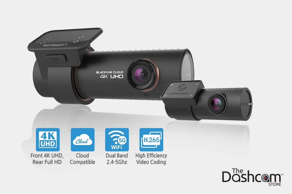BlackVue DR900S-2CH Dual Lens 4K GPS WiFi Cloud-Capable Dashcam for Front and Rear w/ 128GB Memory Card