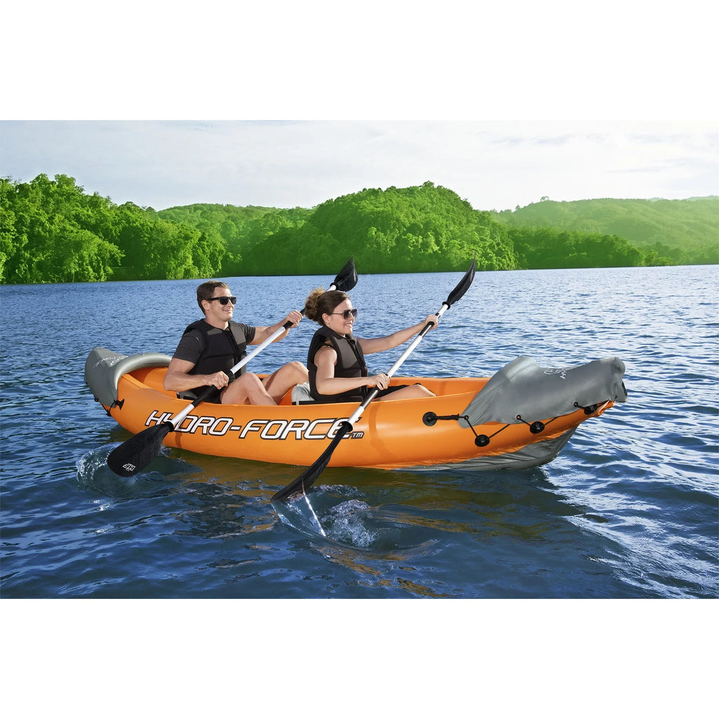 Bestway 126 x 35 cm Lite-Rapid X2 Inflatable Kayak Float w/Oars (2 Pack)