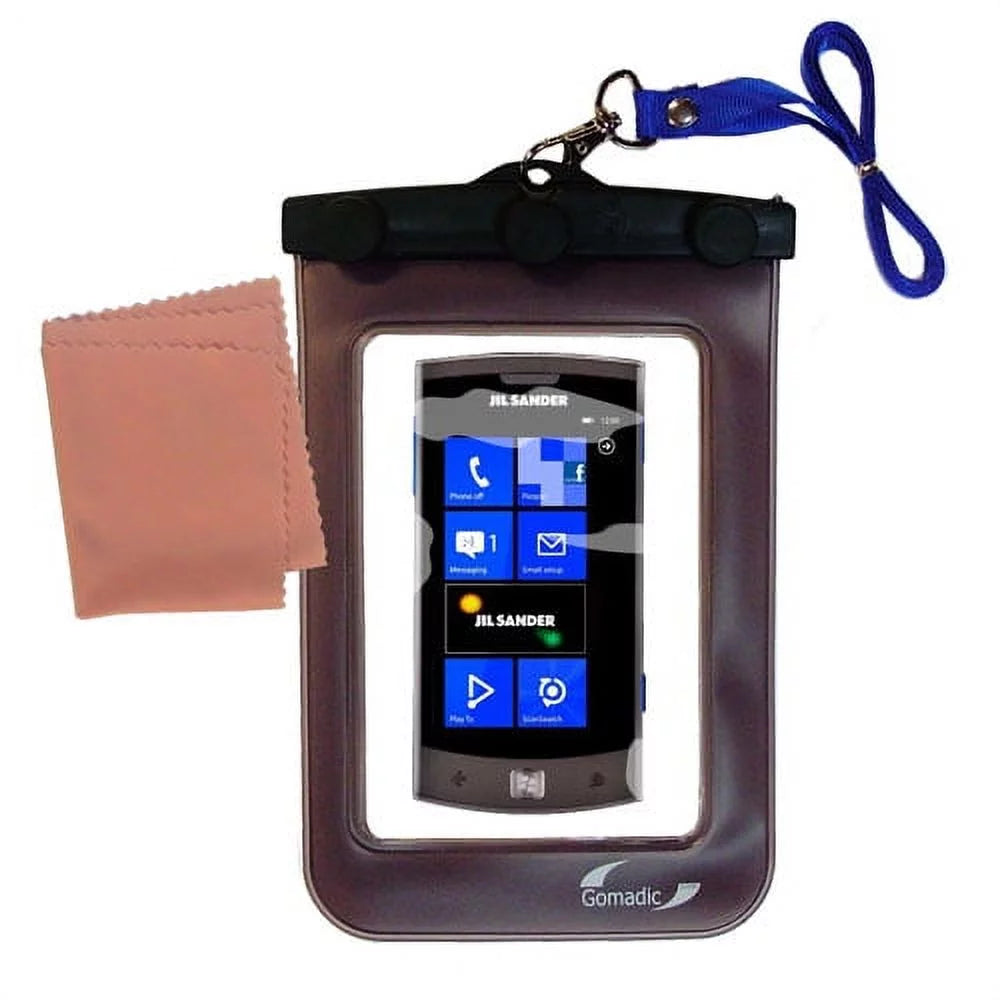 Gomadic Clean and Dry Fluidproof Protective Case Suitablefor the LG Jil Sander to use Underwater