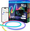 CXIAN Premium Smart Color Changing LED Strip Lights; 24ft; Indoor/Outdoor Flexible Light Strip; Fully Customizable Color; Dimmable; Built in Timer; Under Cabinet Lighting; 58088