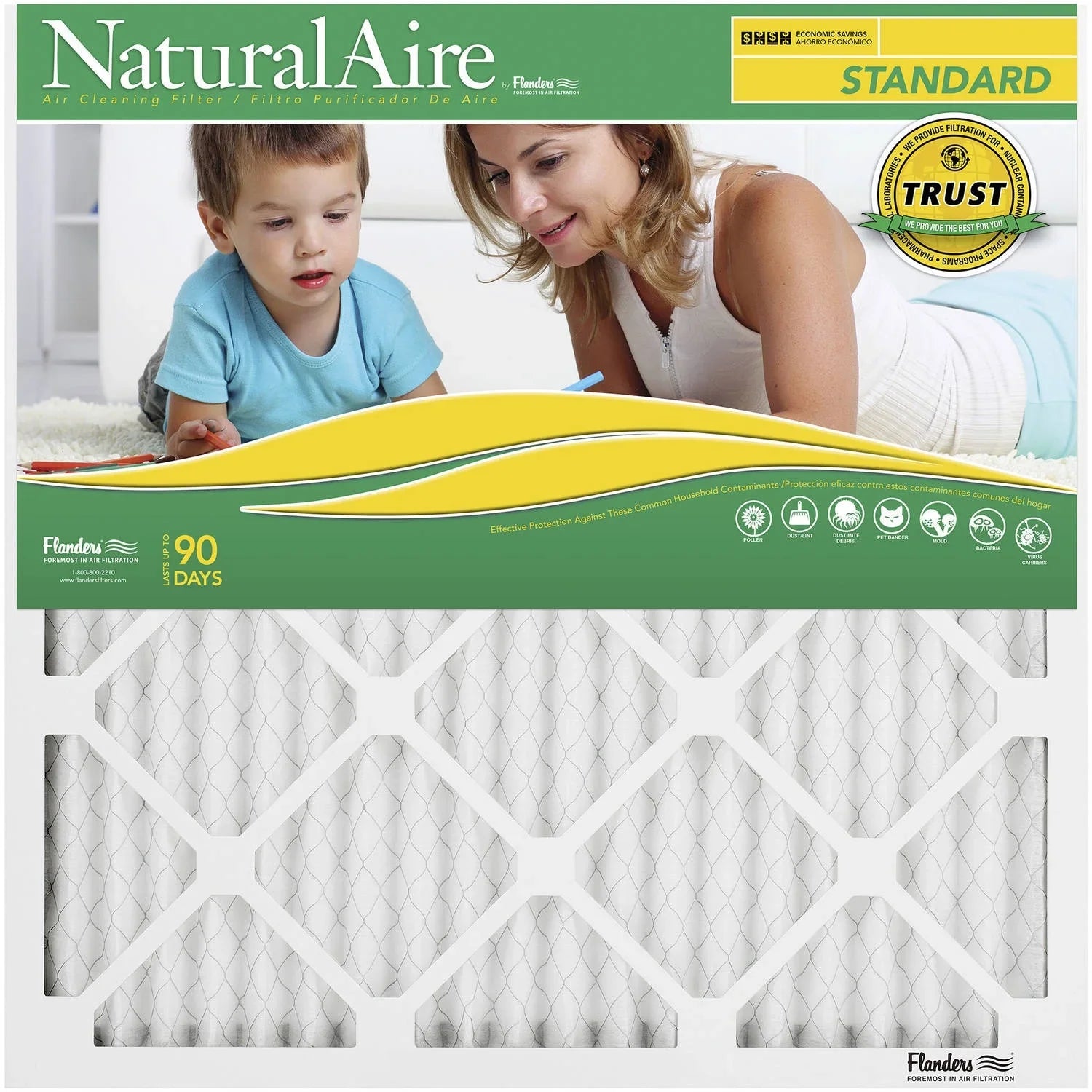 NaturalAire Standard Air Filter; MERV 8; 10" x 10" x 1"; 1-Pack