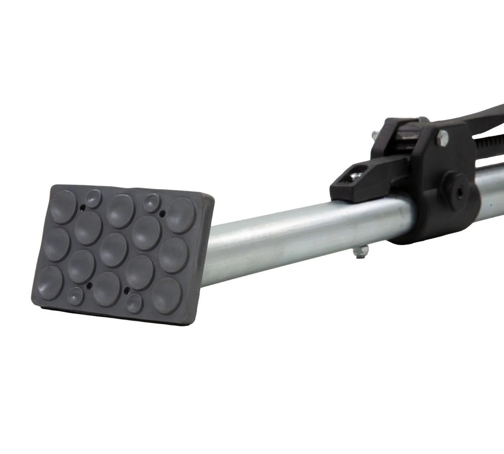 (4 - Pack) 89.75" to 104.5" cmes Long Steel Adjustable Load Lock Bar for Cargo Tie-Down in Enclosed Trucks and Semi Trailers with 2" - 4" Pads
