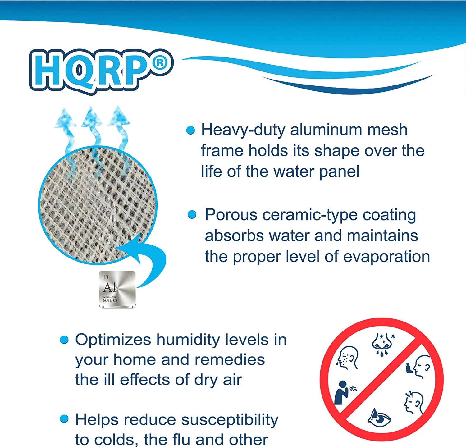 HQRP 2-Pack Filter for Panel GeneralAire 570 570M 570A Whole House Humidifiers; GA10; ReservePro 7900