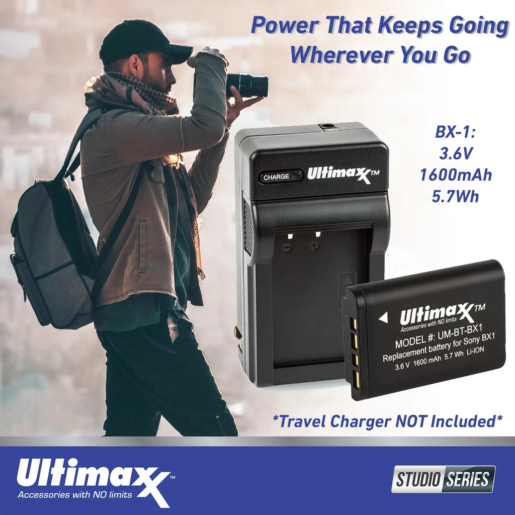 Ultimaxx Starter Sony ZV-1F Camera Bundle (White) - Includes: 64GB Ultra Memory Card; Replacement Battery; Protective UV Filter & More (15pc Bundle)