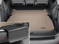WeatherTech Cargo Trunk Liner with Bumper Protector compatible with 2018-2024 Honda Odyssey - Behind 2nd Row Seating With Bumper Protector; Tan