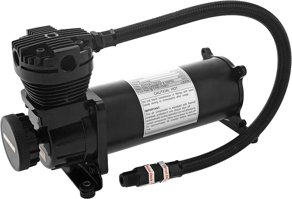 Vixen Horns OCTOPOD Train Horn Kit for Trucks/Car/Semi. Complete Onboard System- 200psi Air Compressor; 3 Gallon Aluminum Tank; 8 Trumpets.Super Loud dB.Fits Vehicles like Pickup/Jeep VXO4830AB/8124XB