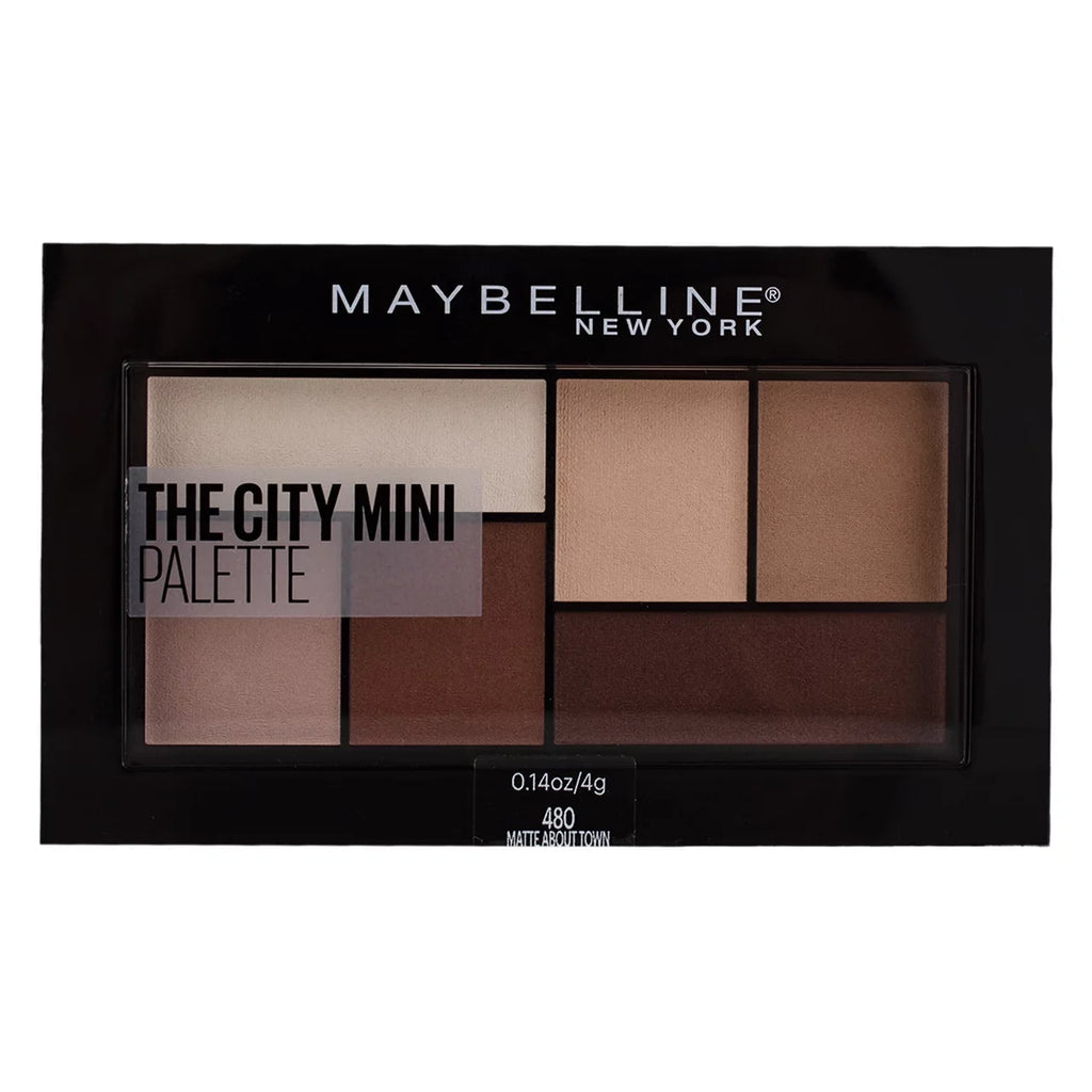 Maybelline The City Mini Eyeshadow Palette Makeup; Matte About Town; 0.14 oz (Pack of 2)