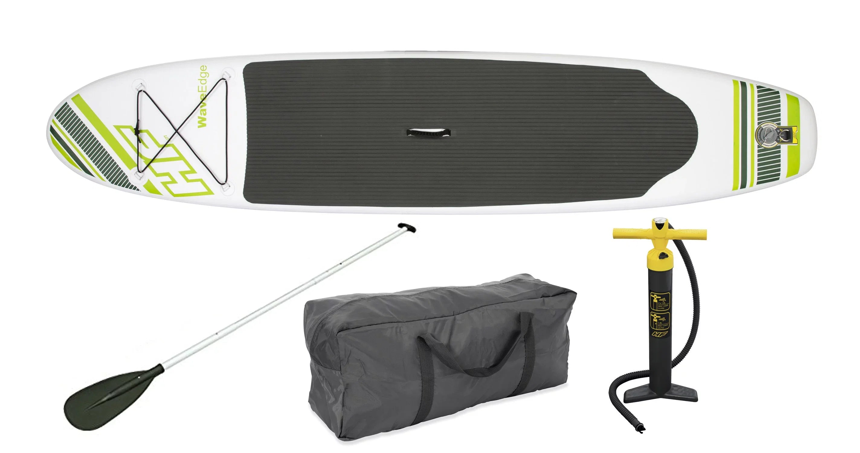 Bestway Hydro Force Wave Edge 10-Ft Inflatable Stand Up Paddle Board Set; Green