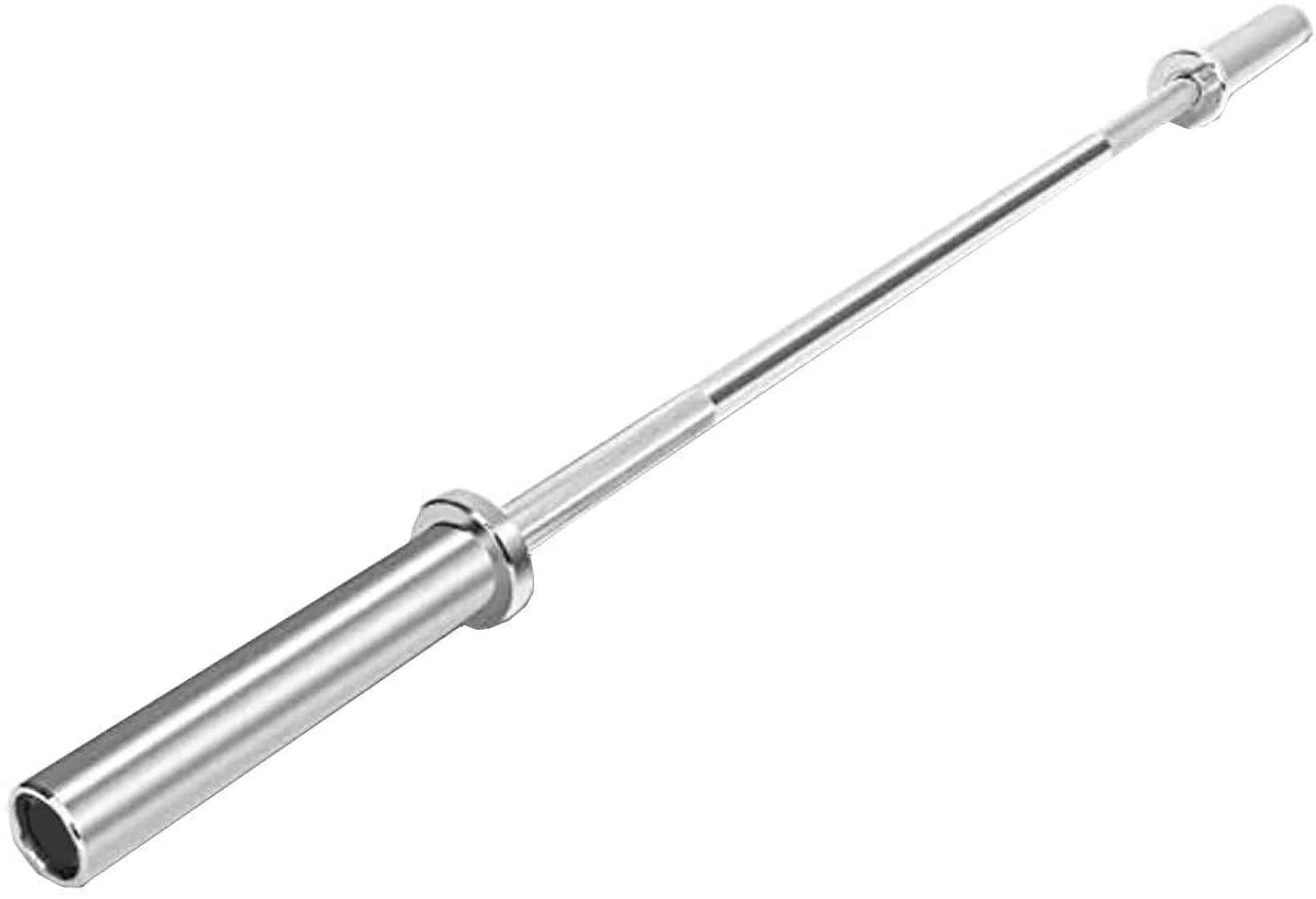 Olympic Weightlifting Barbell Bar 86" - Heavy-Duty Straight Bar for 2-inch Weight Plates - 330 lb. Weight Capacity