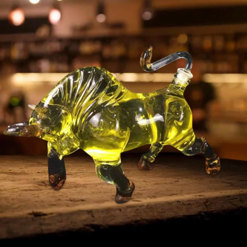 Novelty Decanter Bull Shaped Style 1500ml Glass for Brandy Vodka