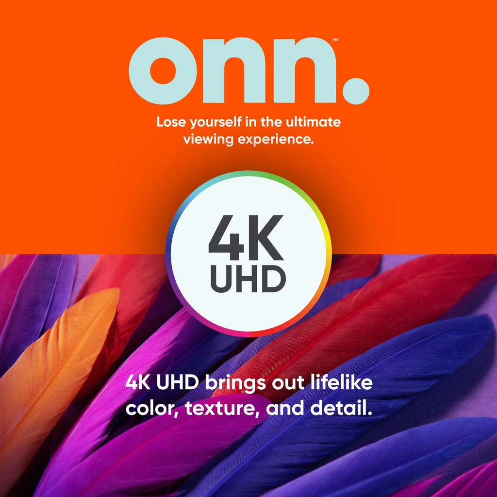 onn. 70” Class 4K UHD (2160P) LED Roku Smart TV HDR (100068378)