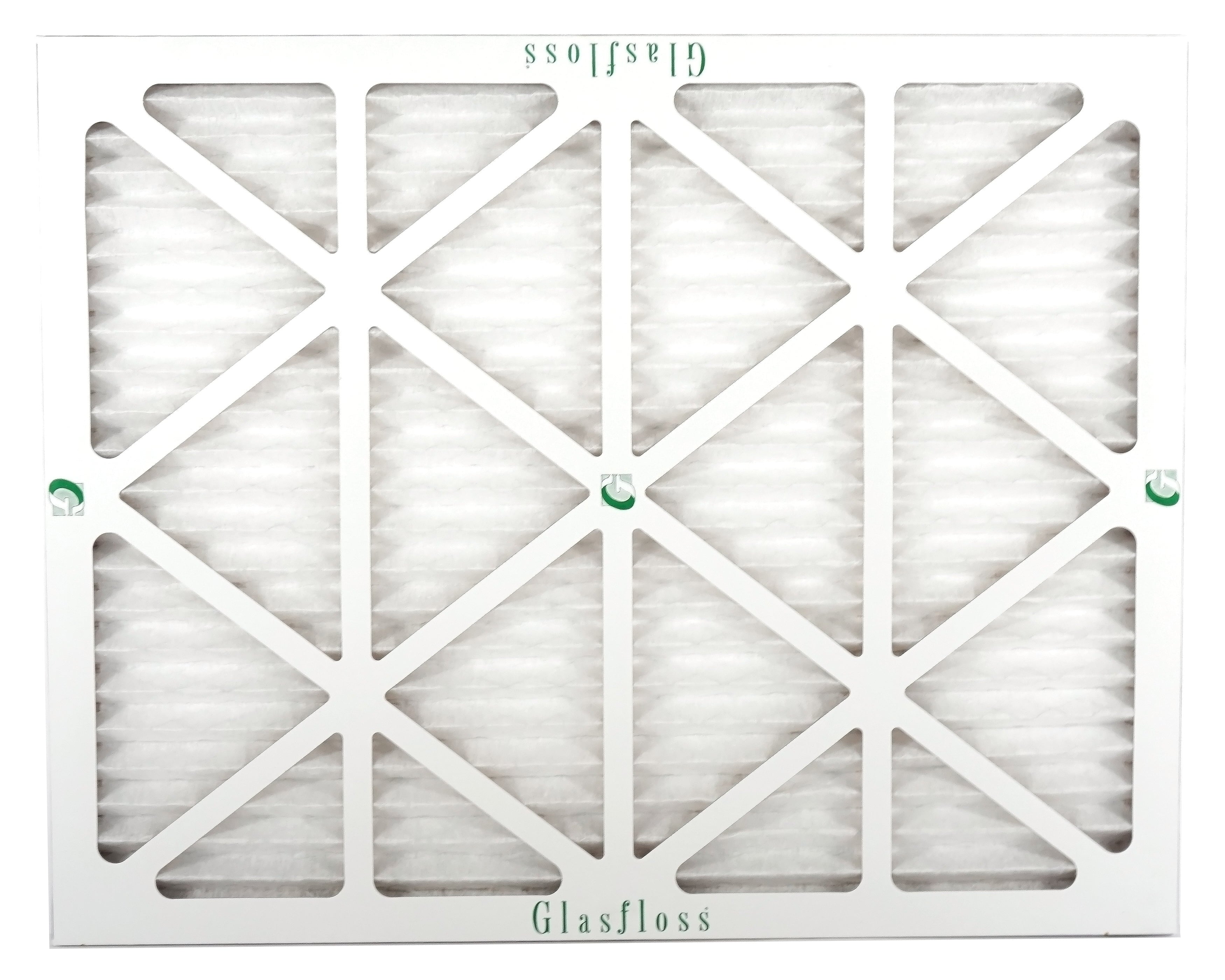 Glasfloss 14x22x1 - MERV 10 -Qty:12 - Furnace Air Filter - Made in USA (Actual Size: 13.5 x 21.5x7/8 inch)
