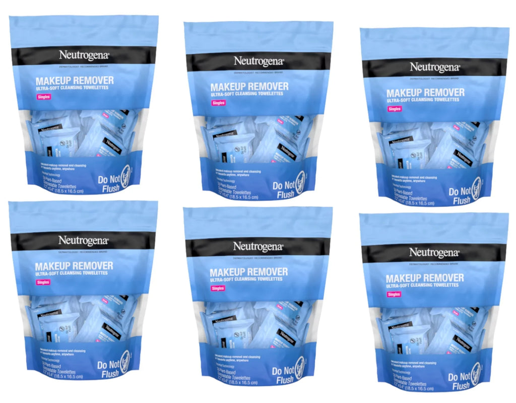 Neutrogena Makeup Remover Cleansing Towelette; Singles; 20 Ea; 6 Pack