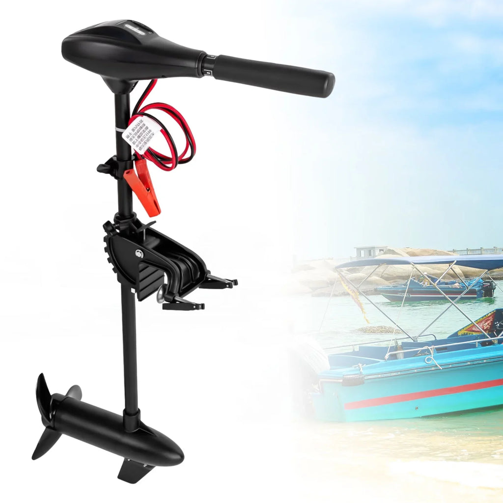LOYALHEARTDY 58lbs Voltage-driven Outboard Motor Fishing Boat Engine Saltwater Brush Trolling Motor for Kayak Inflatable Boat
