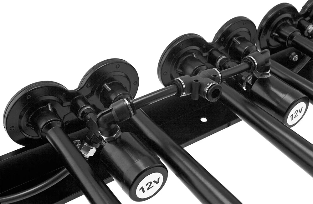 Vixen Horns OCTOPOD Train Horn Kit for Trucks/Car/Semi. Complete Onboard System- 200psi Air Compressor; 3 Gallon Aluminum Tank; 8 Trumpets.Super Loud dB.Fits Vehicles like Pickup/Jeep VXO4830AB/8124XB
